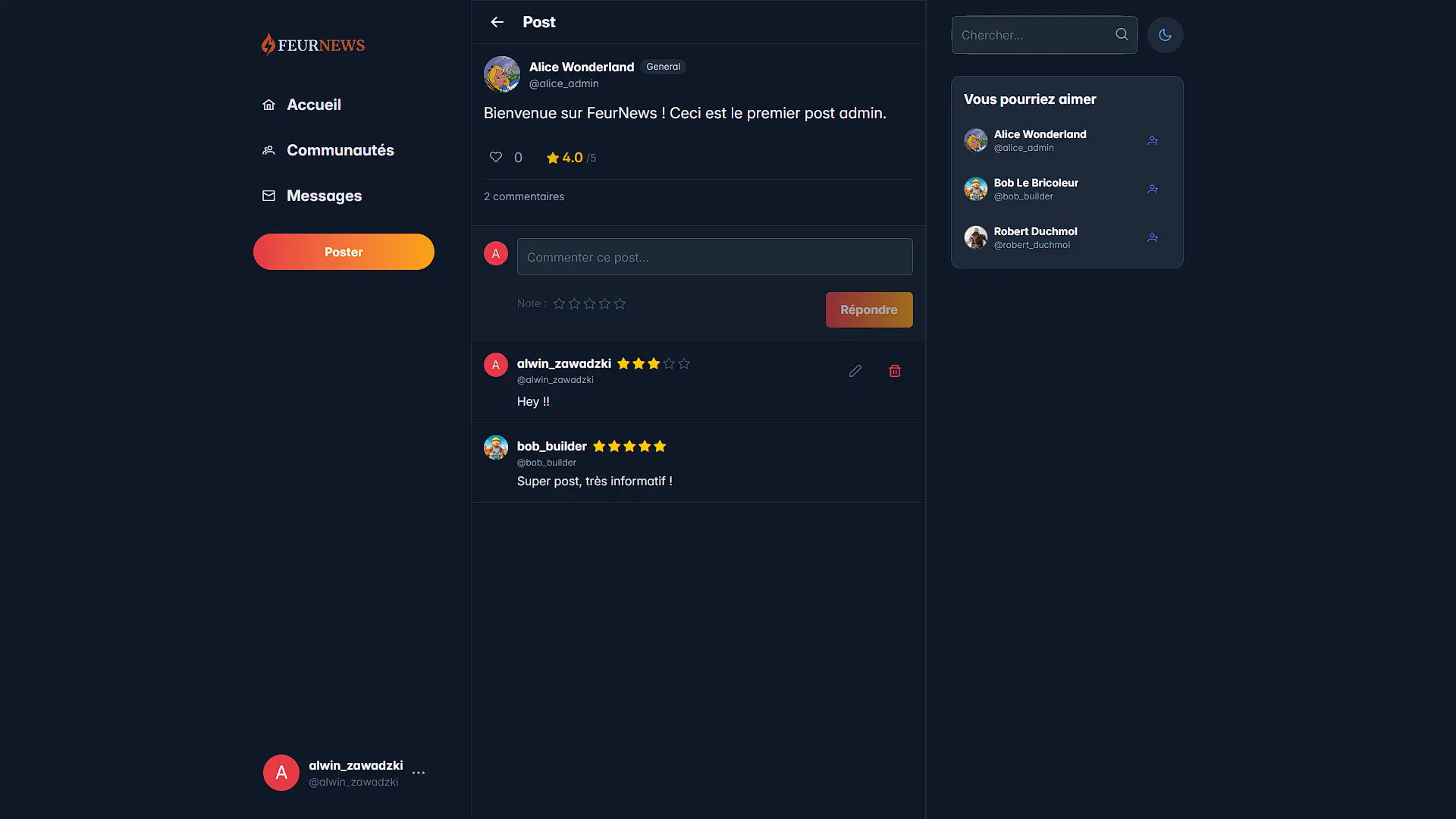 FeurNews Post Detail Page